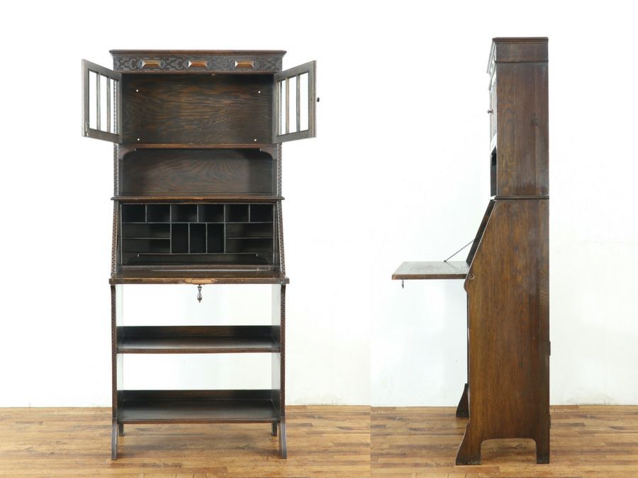 イギリスアンティーク ブックビューロー 59798