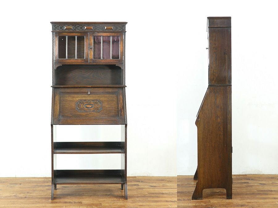 イギリスアンティーク ブックビューロー 59798