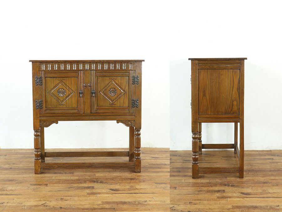 イギリスアンティークサイドキャビネット 59880