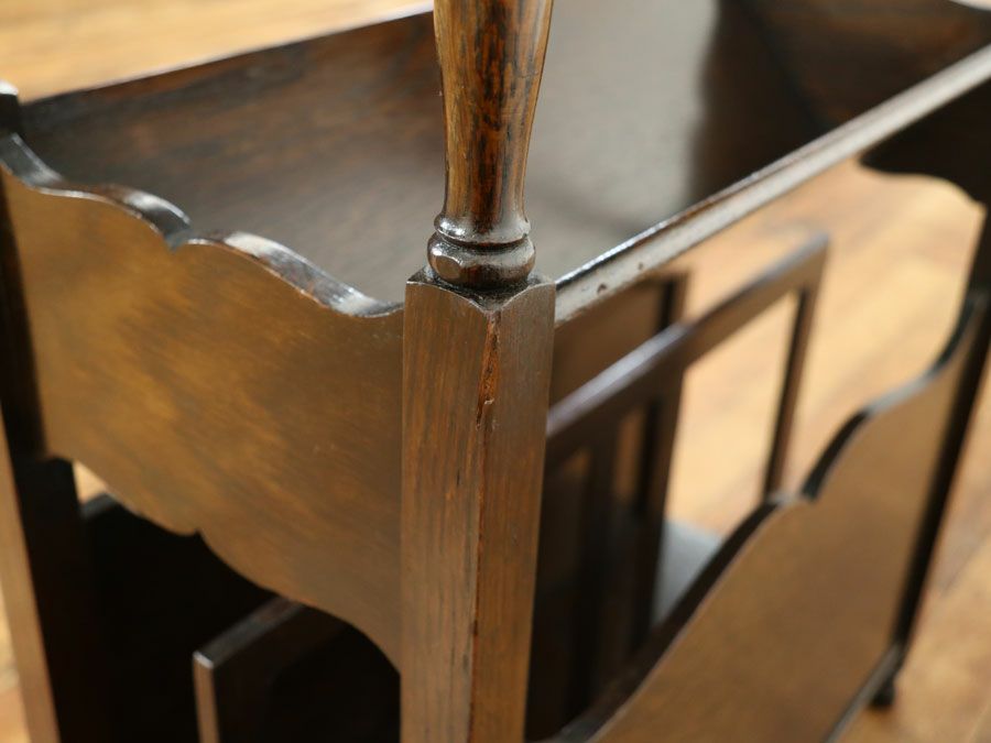 イギリスアンティーク家具マガジンラック 59853