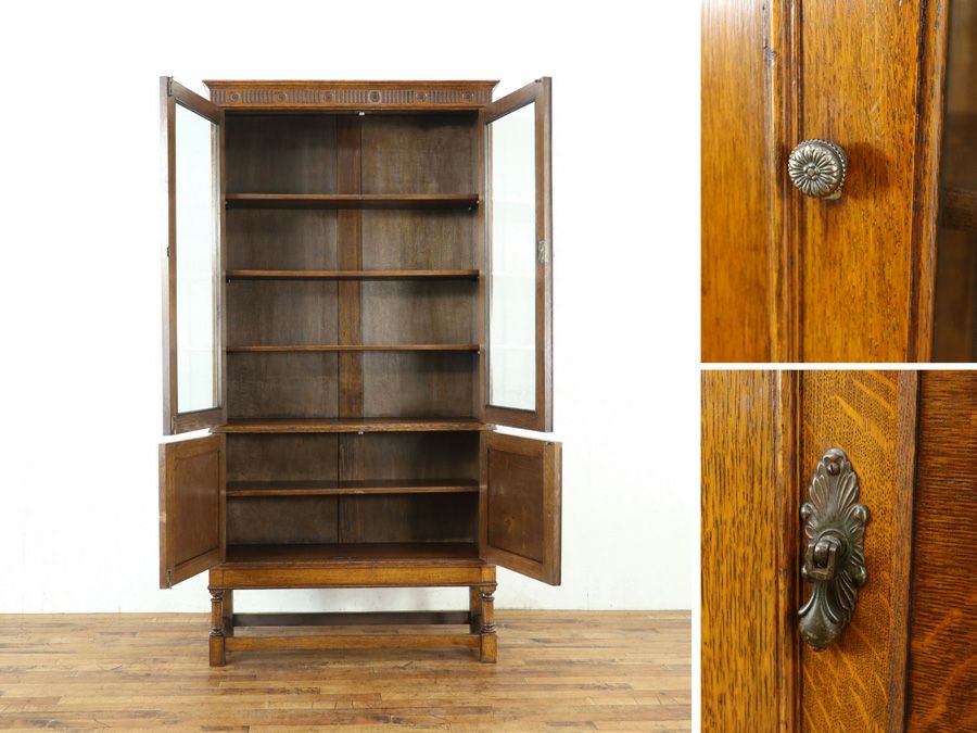 イギリスアンティーク家具ブックケース 59748