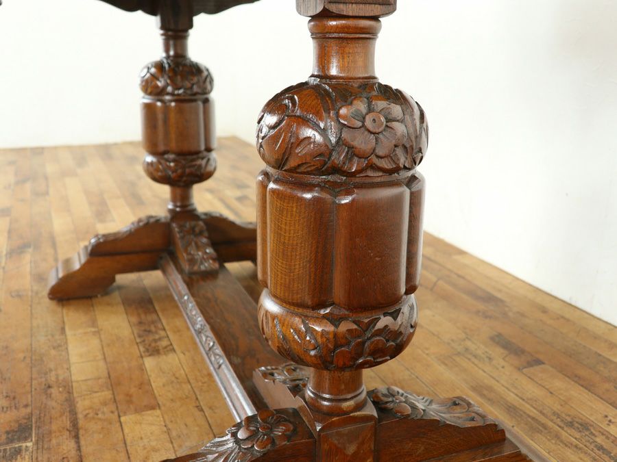 アンティーク テーブルチェア4脚セット 59833