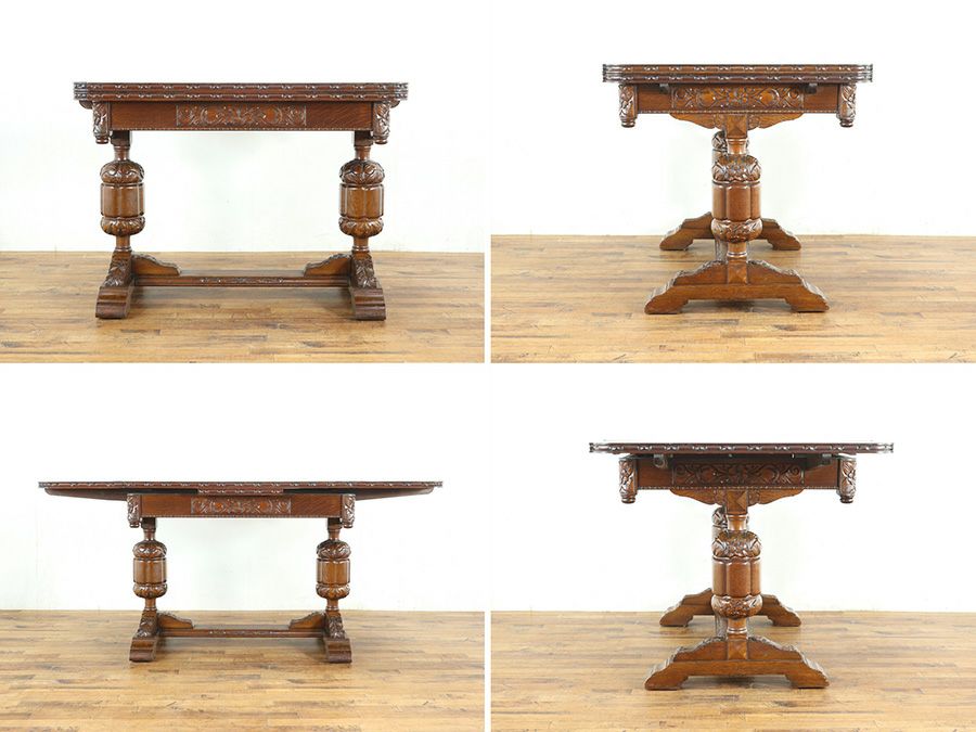 アンティーク テーブルチェア4脚セット 59833