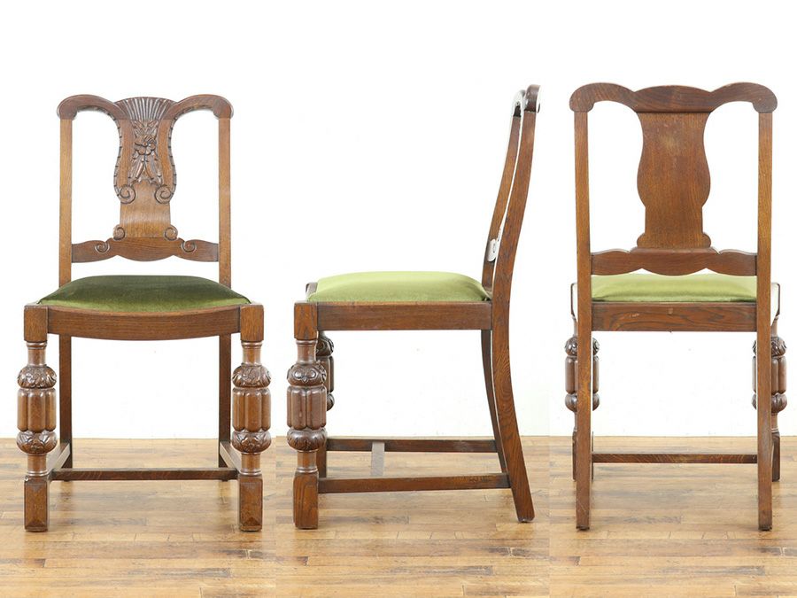 アンティーク テーブルチェア4脚セット 59833