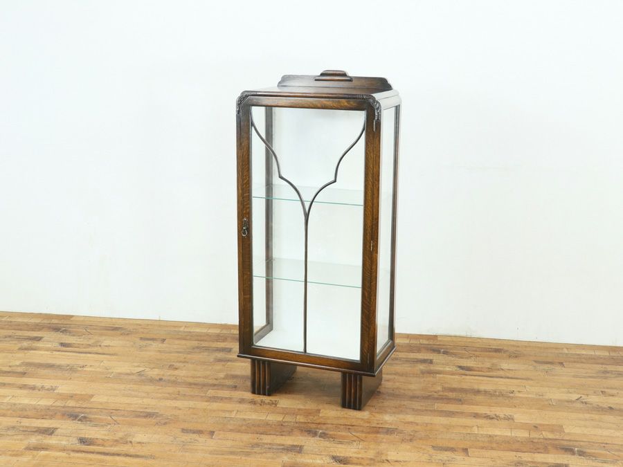 イギリスアンティーク張替済ショーケース 59652