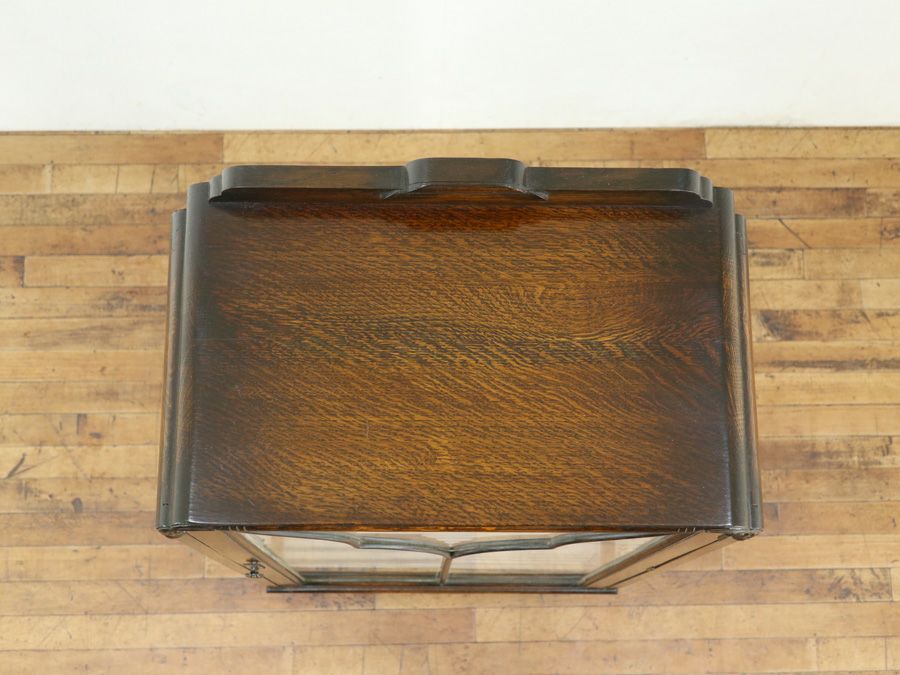 イギリスアンティーク張替済ショーケース 59652