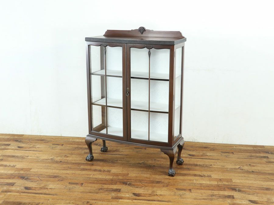 イギリスアンティーク張替済ショーケース 59522