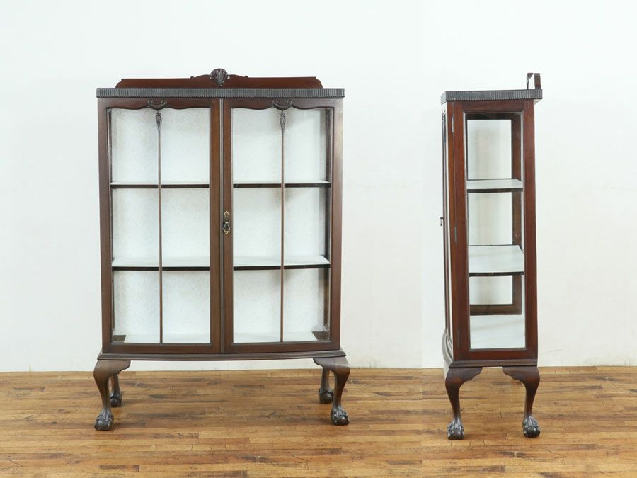 イギリスアンティーク張替済ショーケース 59522