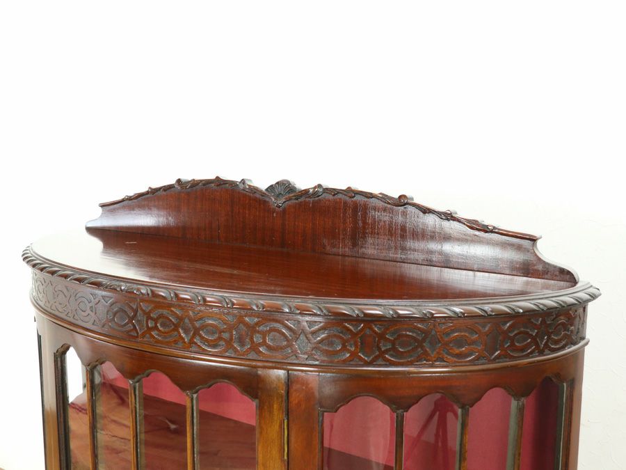 イギリスアンティーク張替済ショーケース 59893