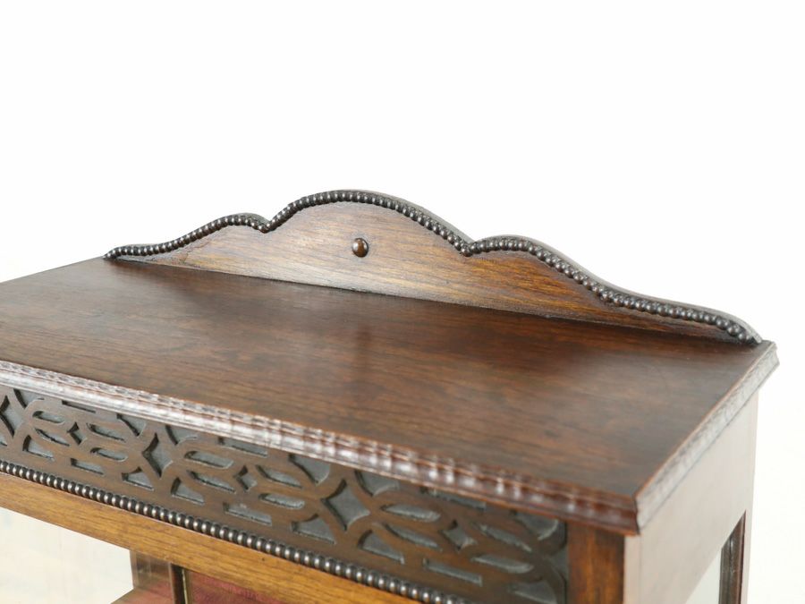 イギリスアンティーク張替済ショーケース 59718