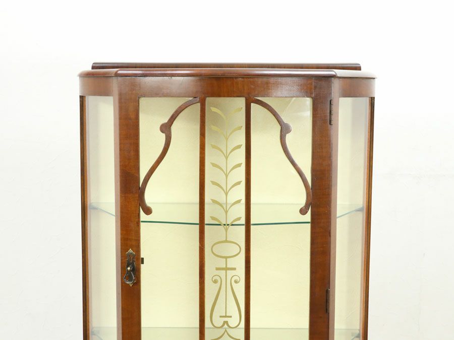 イギリスアンティーク張替済ショーケース 59640