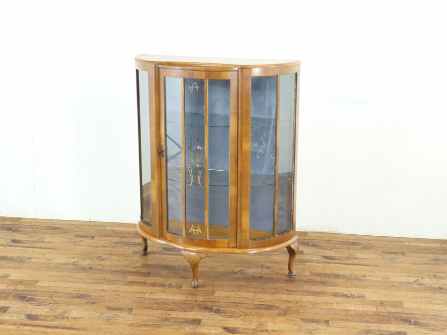 イギリスアンティーク張替済ショーケース 59621