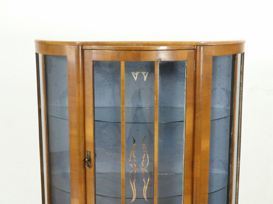 イギリスアンティーク張替済ショーケース 59621