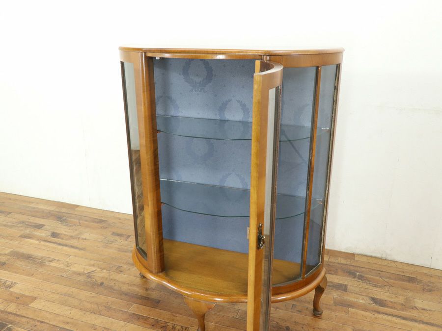 イギリスアンティーク張替済ショーケース 59621