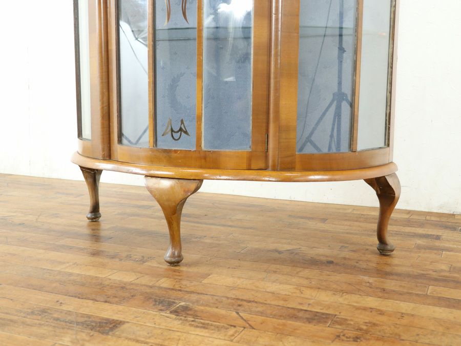 イギリスアンティーク張替済ショーケース 59621