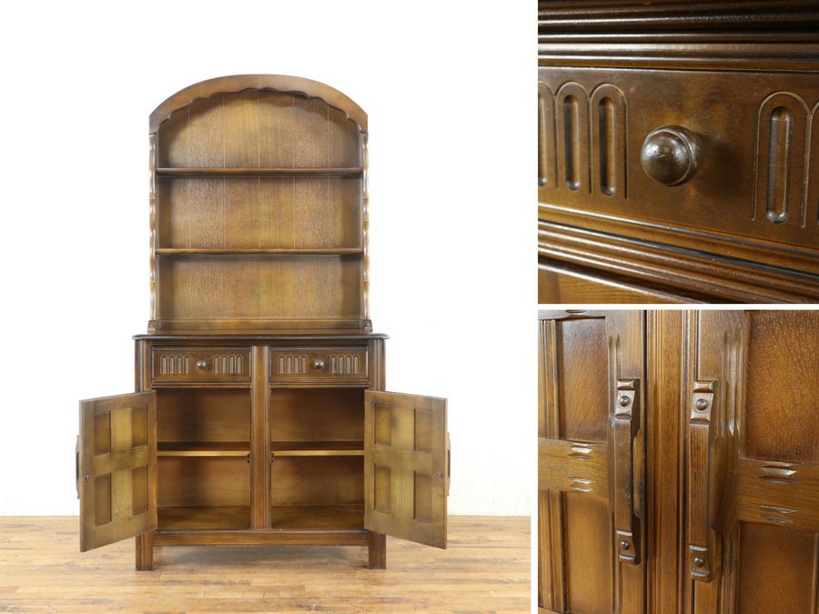 イギリスアンティーク家具カップボード 80091