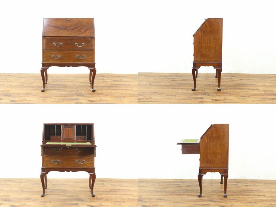 イギリスアンティーク家具ビューロー 80185