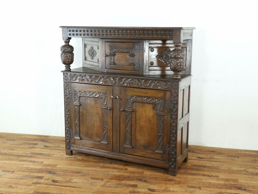 英国アンティークコートカップボード 80055