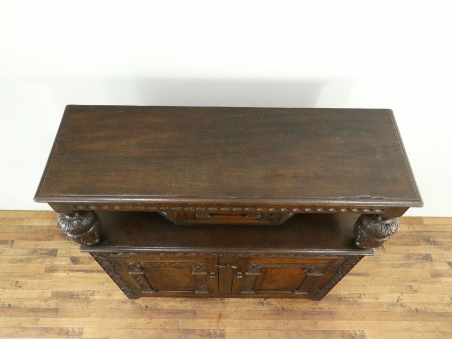 英国アンティークコートカップボード 80055