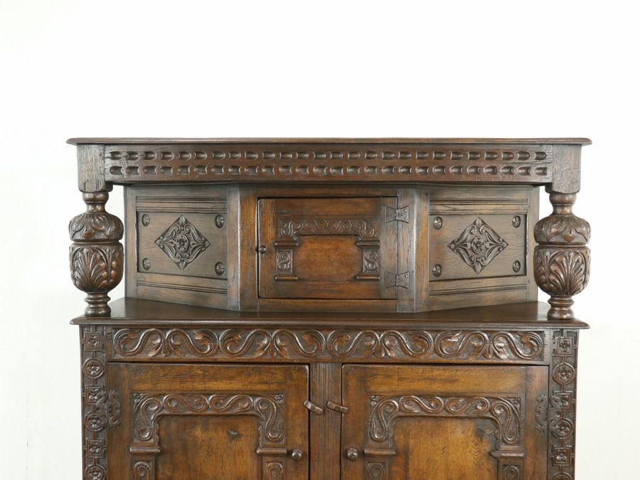 英国アンティークコートカップボード 80055