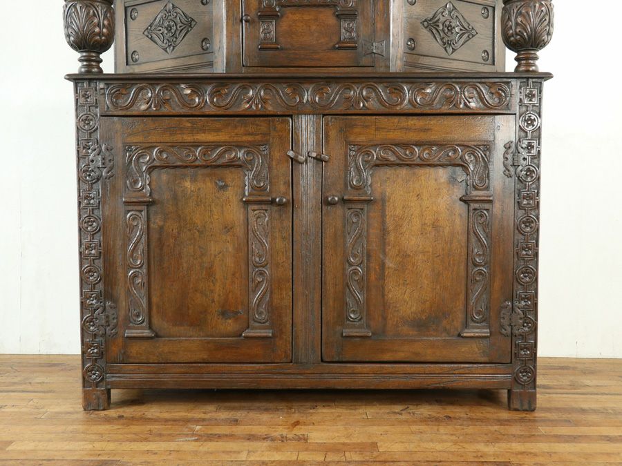 英国アンティークコートカップボード 80055