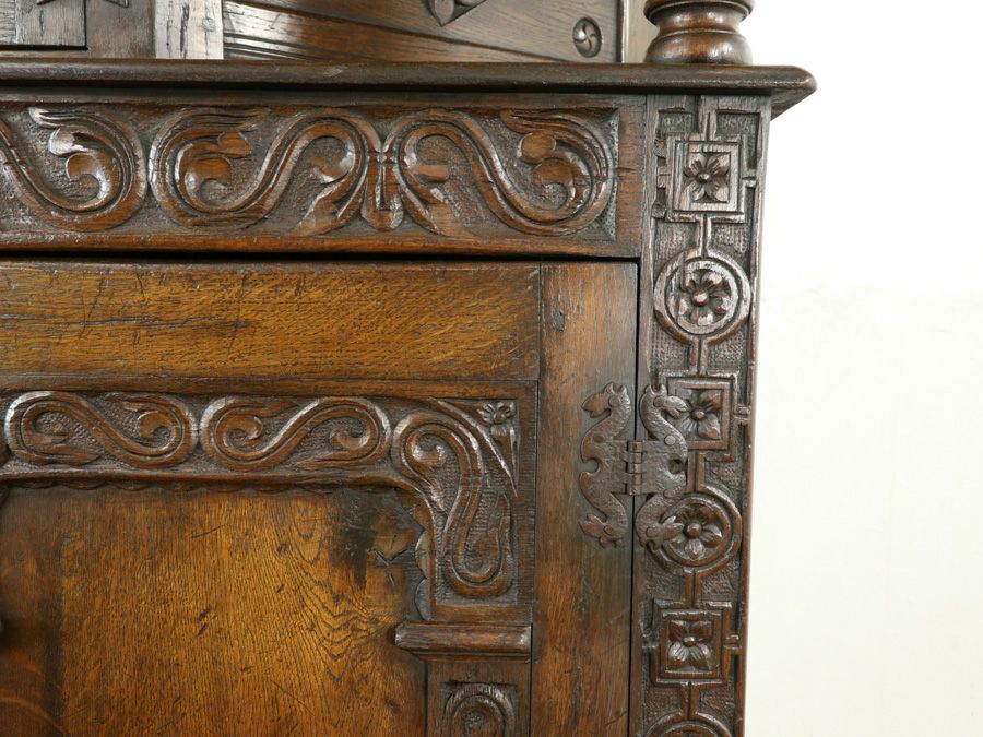 英国アンティークコートカップボード 80055