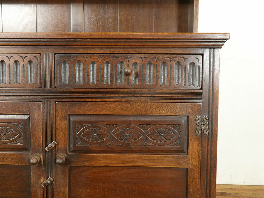 イギリスアンティーク家具カップボード 80014