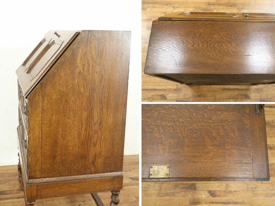 イギリスアンティーク家具ビューロー 80188