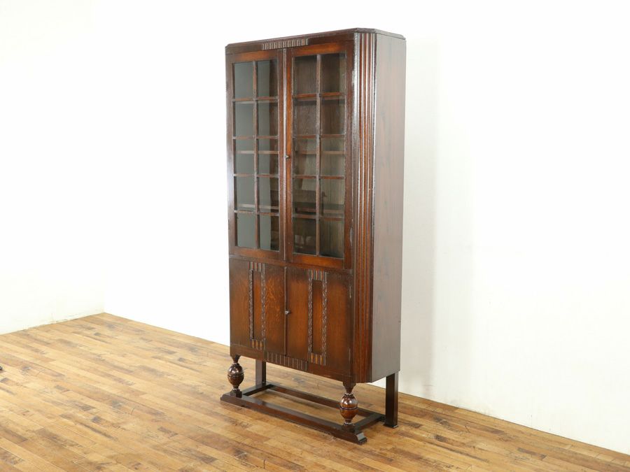 イギリスアンティーク家具ブックケース 80096