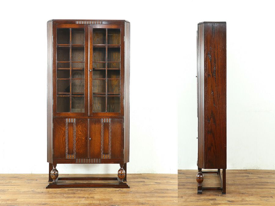 イギリスアンティーク家具ブックケース 80096