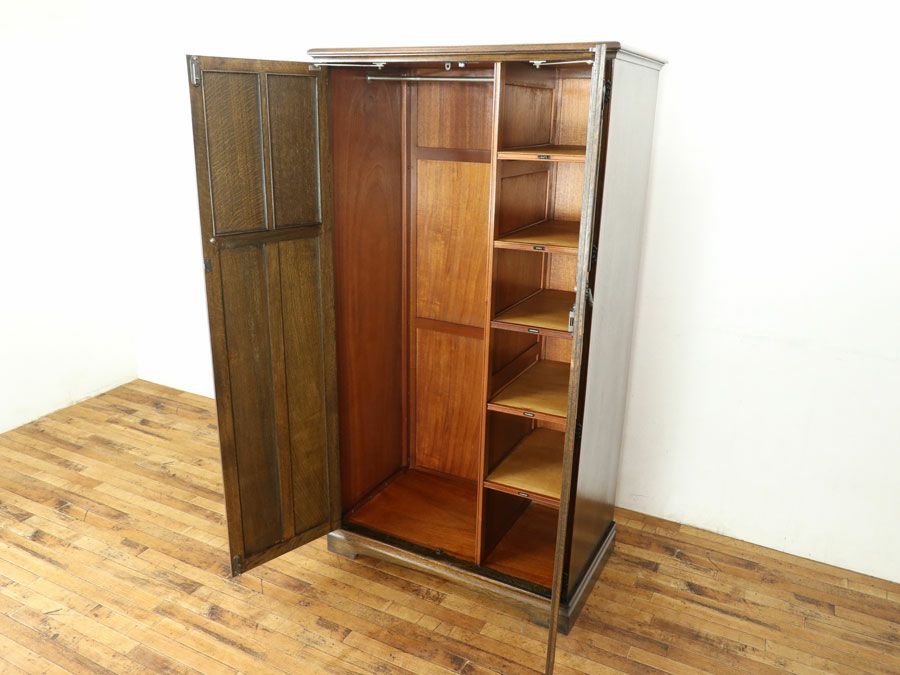 イギリスアンティーク家具ワードローブ 80038a