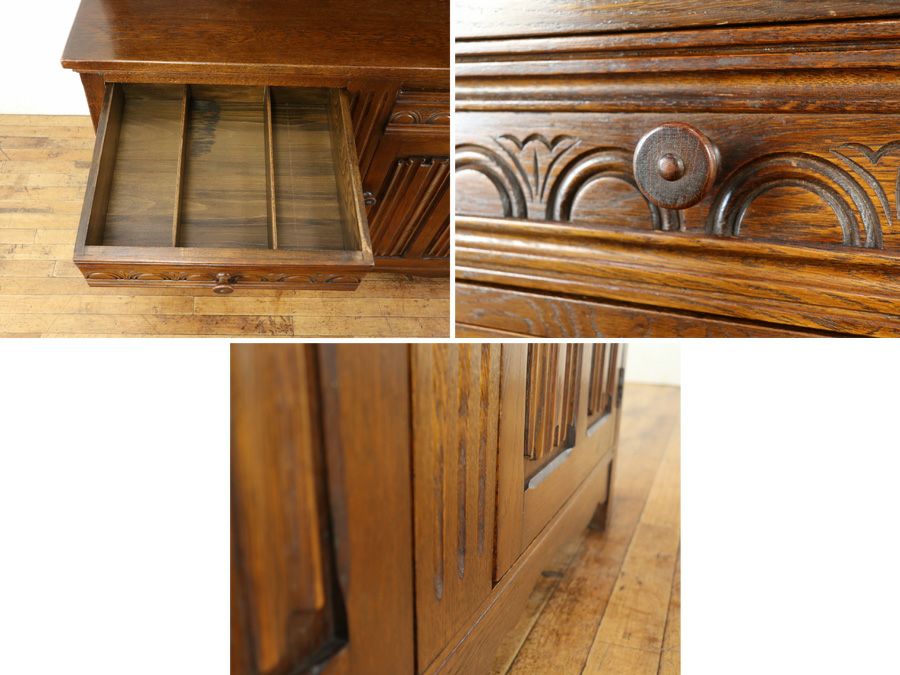 イギリスアンティーク家具カップボード 80132