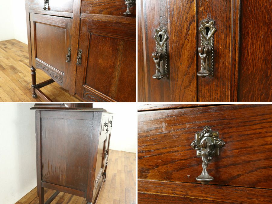 イギリスアンティーク家具カップボード 80117