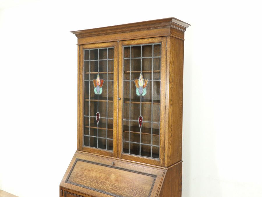 イギリスアンティークブックビューロー 80148