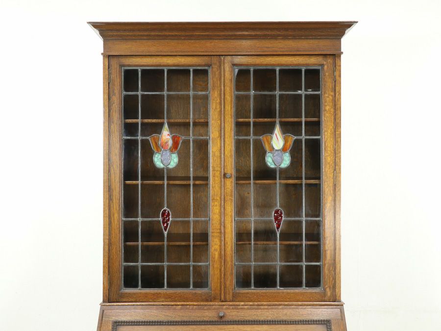 イギリスアンティークブックビューロー 80148