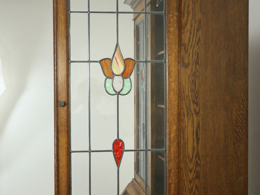 イギリスアンティークブックビューロー 80148