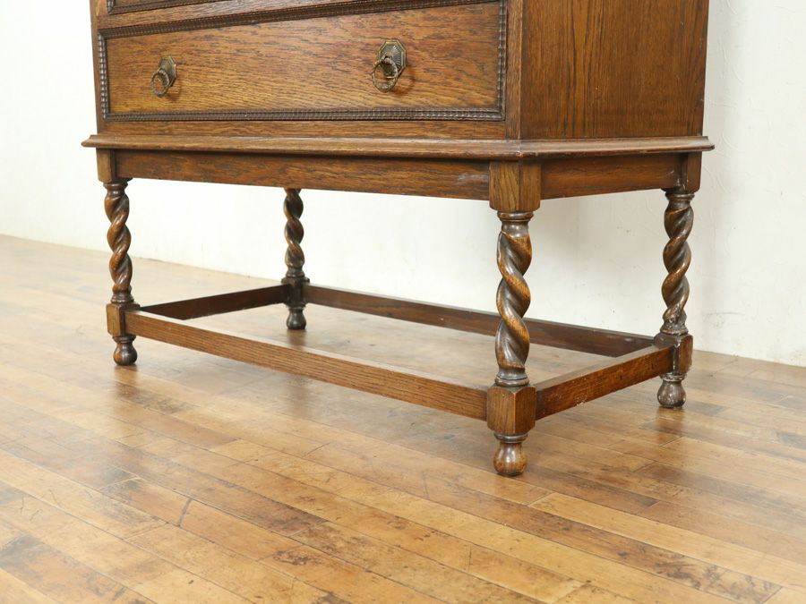 イギリスアンティークブックビューロー 80148