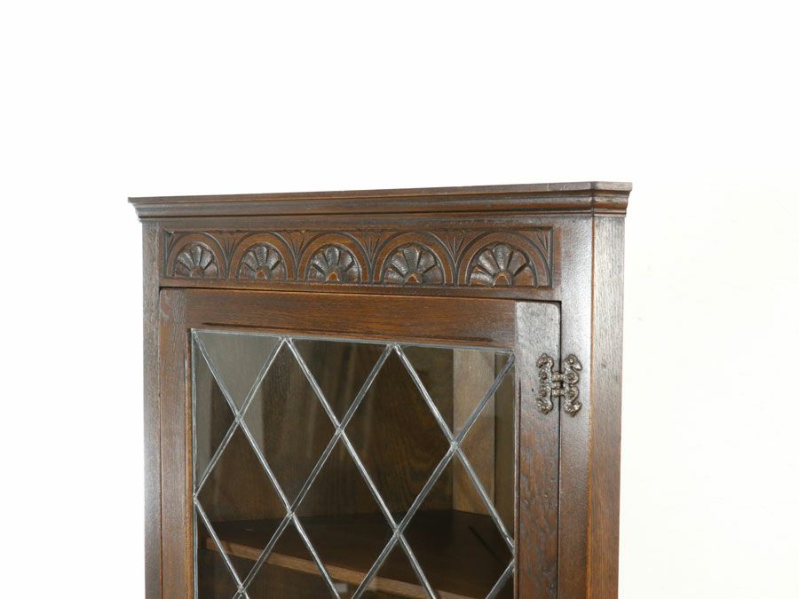 アンティーク家具コーナーキャビネット 80042