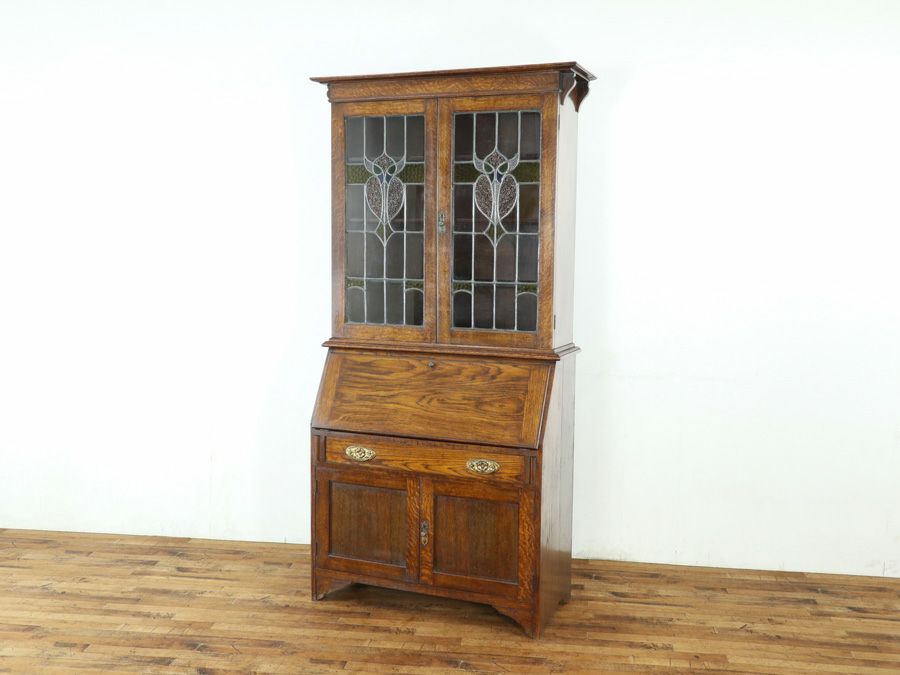 イギリスアンティークブックビューロー 80032