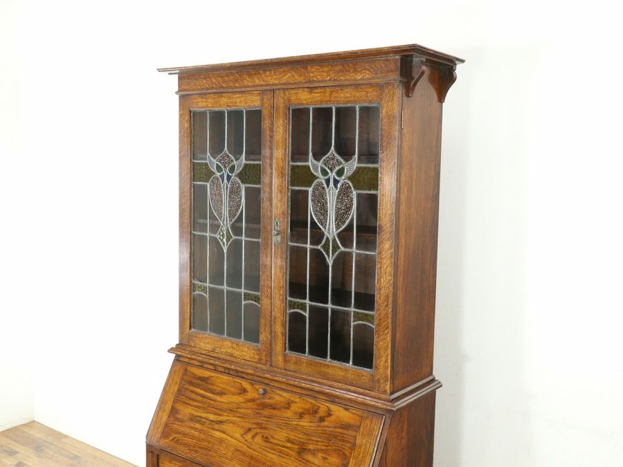 イギリスアンティークブックビューロー 80032