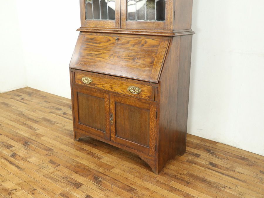 イギリスアンティークブックビューロー 80032