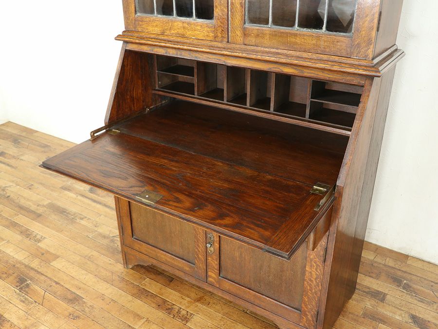 イギリスアンティークブックビューロー 80032