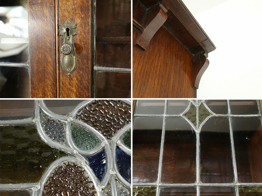 イギリスアンティークブックビューロー 80032