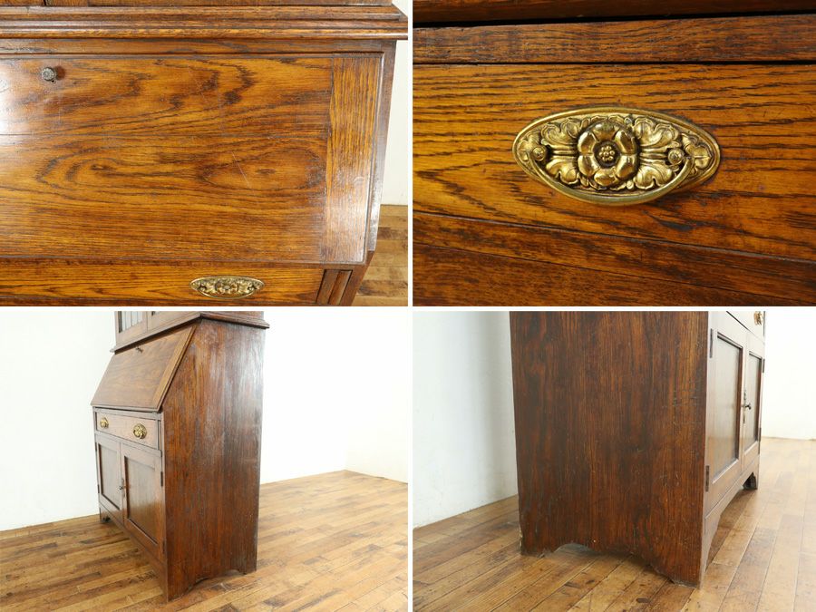 イギリスアンティークブックビューロー 80032