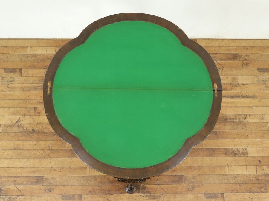 イギリスアンティーク家具ゲームテーブル 80046