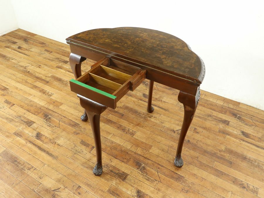 イギリスアンティーク家具ゲームテーブル 80046