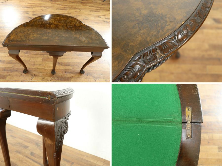 イギリスアンティーク家具ゲームテーブル 80046