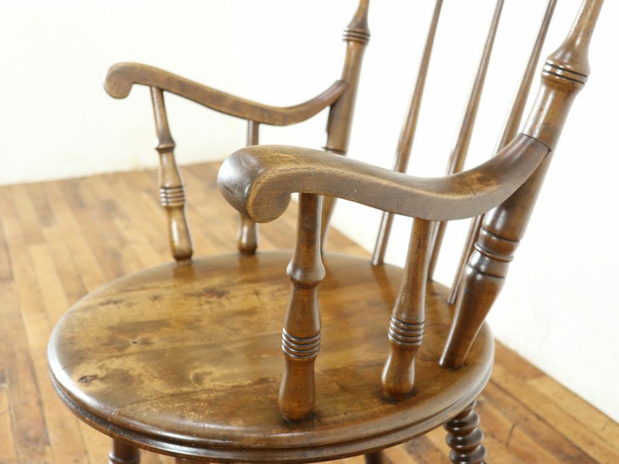 アンティークアイベックスアームチェア 80084a