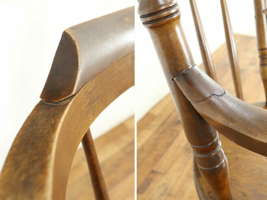 アンティークアイベックスアームチェア 80084b