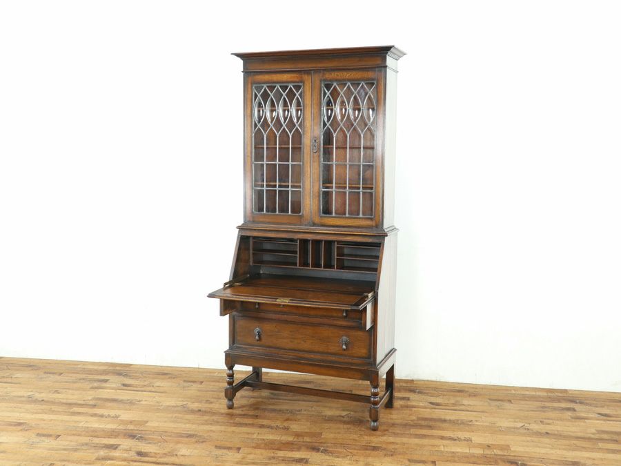 イギリスアンティーク ブックビューロー 80182